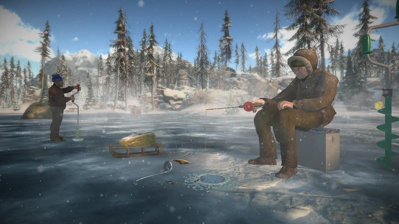 Overview of ice fishing game